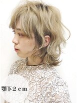 アッシュ 亀戸店(Ash)&nbsp;【パーマ風ボブスタイル】ウルフカットで無造作ボブ