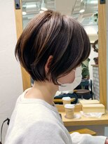 アヴァロン(AVALON)&nbsp;こだわり骨格補正カット◎小顔効果立体感ひし形ショートボブ