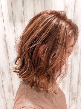 アッシュ 田無店(Ash) 筋ハイライト×ベージュ