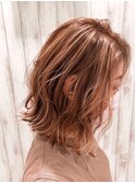 筋ハイライト×ベージュ