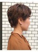 ショコラブラウン_クールショート ピンクグレージュ ボブルフ