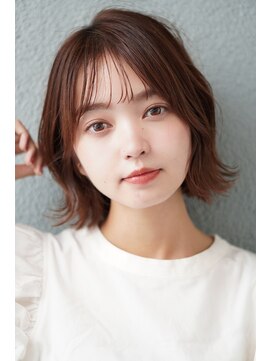 フォト 新宿(foto) グレーベージュ前髪パーマレイヤーカットダブルカラー髪質改善