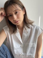 キートス(Kiitos)&nbsp;ストレート/外ハネ/抜け感/ウェット/シースルーバング/梅田