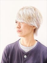 ヘアーライズ 池袋東口店(hair RISE)&nbsp;ウルフショート前髪長めホワイトブリーチ