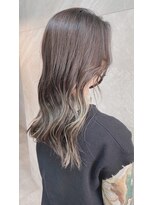 ドゥマン(Demain)&nbsp;★大人可愛いふんわりカール小顔カットベージュアッシュ