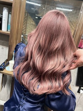 ラフ(LAFF) #バレイヤージュ#グレージュカラー#ボブウルフ#ココアベージュ