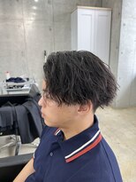 アジールヘア 赤羽駅南口店(agir hair)&nbsp;ツイストスパイラルパーマかき上げスタイル韓国メンズ