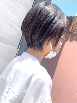 ブランシェ(branche) くびれショート/ベージュピンク/斜めバング