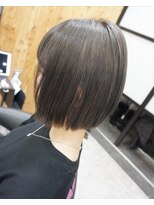 ヘアテリア リュウ 大塚(hair teria ryu) ミニボブ/切りっぱなし風/グレージュ