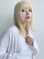 ミルクティーベージュ/ダブルカラー/ケアブリーチ/髪質改善/原宿