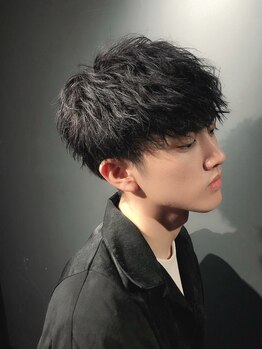 エン(EN)の写真/【メンズサロン/熊本/上通】パーマの再現性が高いから、朝のスタイリングが楽になる◎