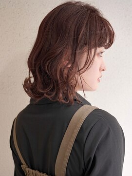 ブゾン(buZon) 【buZon ブゾン】ウェーブボブ☆ダークアッシュレイヤーカット