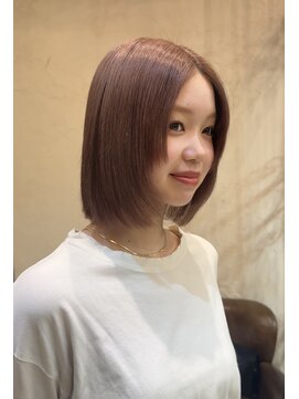 ベル 表参道店(Belle) 顔まわりポイントレイヤーのお洒落ボブヘアー
