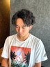 パーマ+メンズカット+【シェービングorお試しスパ】　￥12,100～