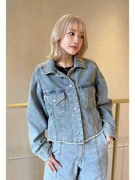 デディトゥ(dedyto) 盛れるレイヤーbob+ホワイトブロンド