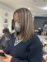 キング 枚方店(K!ng)&nbsp;縮毛矯正髪質改善ハイライトレイヤーカット枚方美容室エクステ