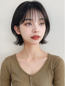 カバーヘア ブリス 北浦和(COVER HAIR bliss) ひし形くびれショートカットレイヤー黒髪ボブp1北浦和20代30代