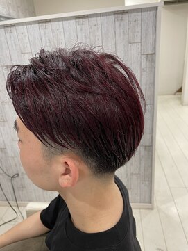 セレンディピティ(SERENDIPITY) ボルドーレッド/ワインレッド/ダブルカラー/ブリーチ/フェード