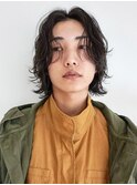 メンズボブボブウルフニュアンスパーマメンズパーマ