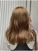 キャラメルベージュ(ブリーチなしダブルカラーカラー＋TR)