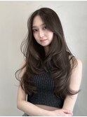 韓国風/レイヤー/小顔/前髪カット/髪質改善/グレージュ/透明感
