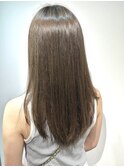 透明感カラーで叶える艶ロング