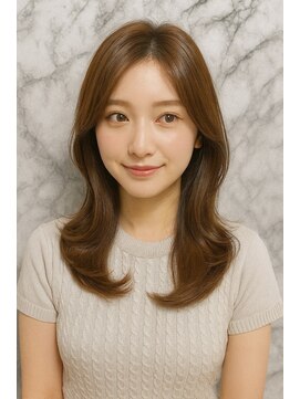 エル(LE) 【LE】美髪レイヤー/顔まわりレイヤー/くびれミディアムレイヤー