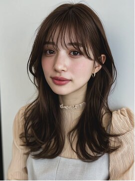 リンク(Link Hair&Spa) ココアブラウン/大人カジュアル/小顔カット/顔まわりカット