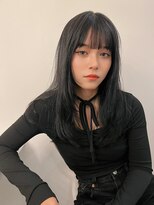 シーン(SCENE)&nbsp;[天神今泉/黒髪カタログ/クラゲヘアー/オリーブグレー]