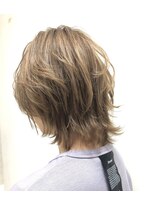 エヌプラスリタ 近鉄八尾(N+lita)&nbsp;黒髪クラゲヘアーオリーブグレー小顔ココアベージュ