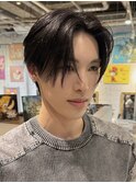 韓国シースルーセンターパートシースルーマッシュダウンパーマ