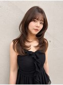 レイヤーカット/ハッシュカット/韓国ヘア/ヨシンモリ/ピンク