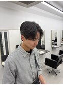 シースルーセンターパート　ニュアンスパーマ　カルマパーマ