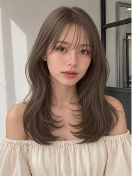 ユーフォリア 青山(Euphoria) 大人可愛いカラーショコラブラウングレージュ似合わせレイヤー