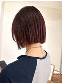 切りっぱなしbob×ピンクレッド