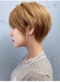 黒染め似合わせカットショートボブ学割u24ヘアドネーション