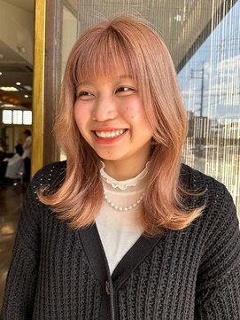 ヘアモード カクテル 王道ミルクティーベージュ×フェイスレイヤー 【MARIA】