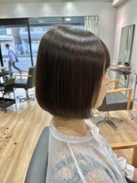 ループ バイ エスポワール(LoooP by Espoir) ボブ×ブリーチなしミルクティー