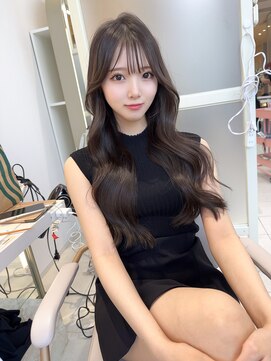 アフロートリノ(AFLOAT Leino) 大人可愛い韓国ヘア　ロングレイヤー　シースルーバング#