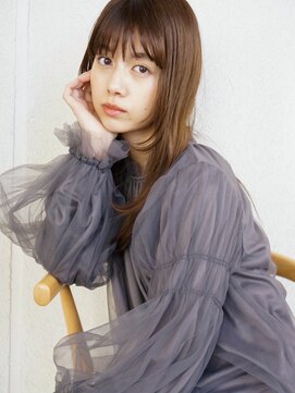 ガーデン オオタカノモリ(garden otakanomori) グレージュカラーシースルーバング×美髪ロングレイヤーカット