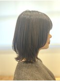 レイヤーボブ×アッシュブルー