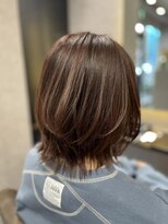 ティーリング(T ring)&nbsp;T ring藤田♪外はねレイヤーピンクベージュ！