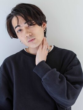 ガリカ 大名(Gallica) 【Gallica】色気のある艶感ニュアンスパーマ/センターパート