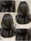 ザクザクレイヤーカット巻き方簡単ミディアムロング韓国渋谷