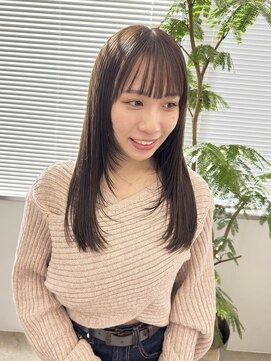 ミーナ バイ アーバン(Meena by urban.) 【Meenaハザマ】さらさらうる艶ヘア×顔周りレイヤー