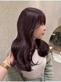 ブリーチなしカシスラベンダー