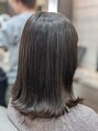 アズヘアー(AZ HAIR) ミディアム/ファッションカラー/アッシュブラウン/外ハネ