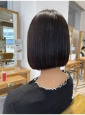 切りっぱなしボブ