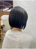 小顔似合わせカット　ツヤ髪スタイル　ボブ