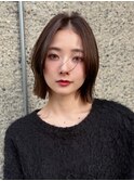 外ハネボブ/レイヤー/イメチェン/くびれ/ミディアム/美髪